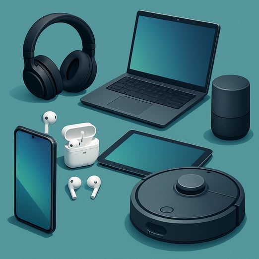 Consumer electronics and robotics No robot and no text-1