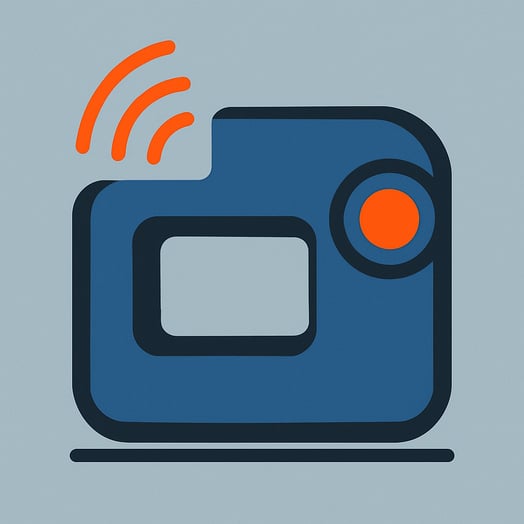 flat vector illustration of a demagnetizer The style is minimalist with clean lines and a bold color palette of tech blue slate gray and a vibrant ac-1