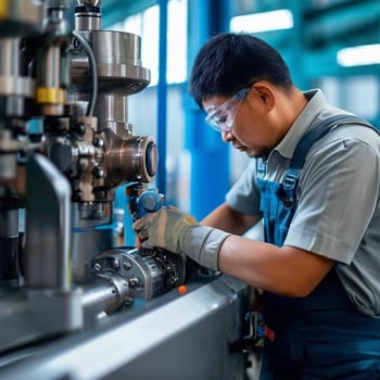 pump magnetic technology factory worker