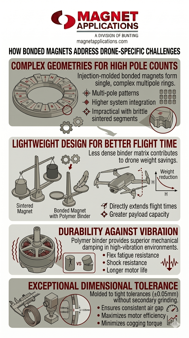 How Bonded Magnets Address Drone-Specific Challenges