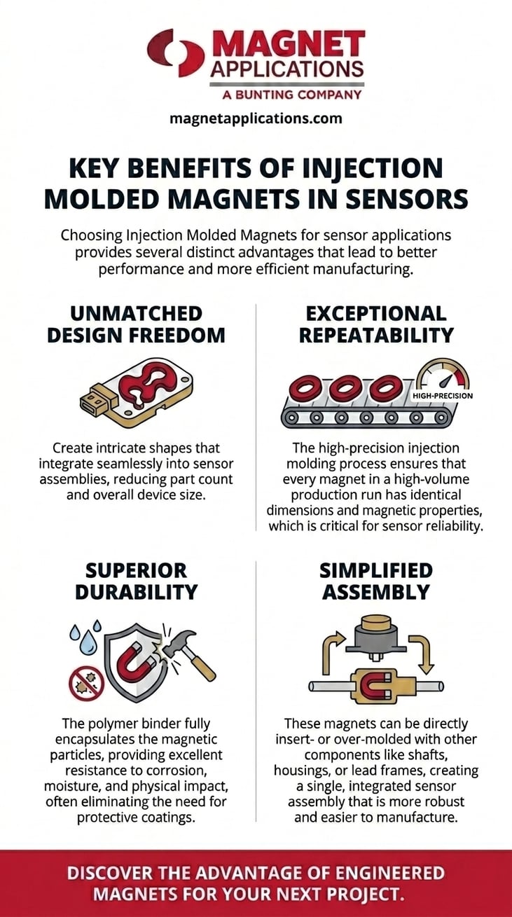 Benefits of Injection Molded Magnets in Sensors