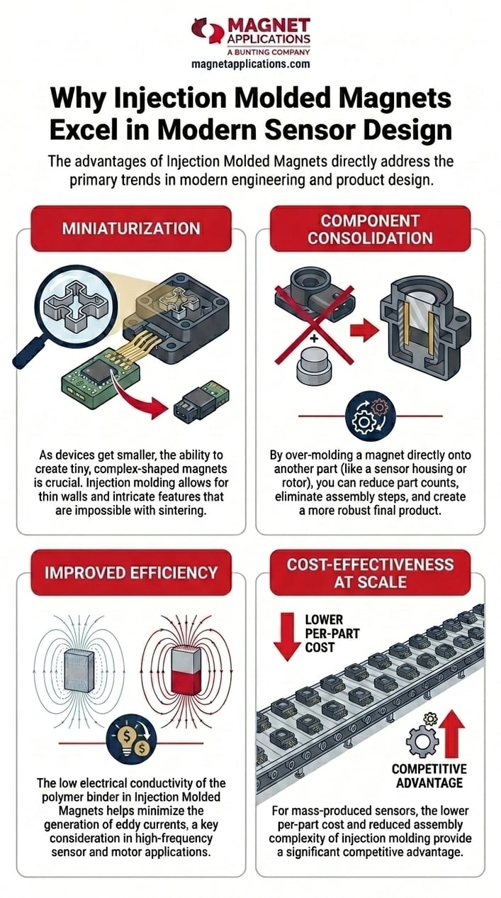 Why Injection Molded Magnets Excel in Modern Sensor Design