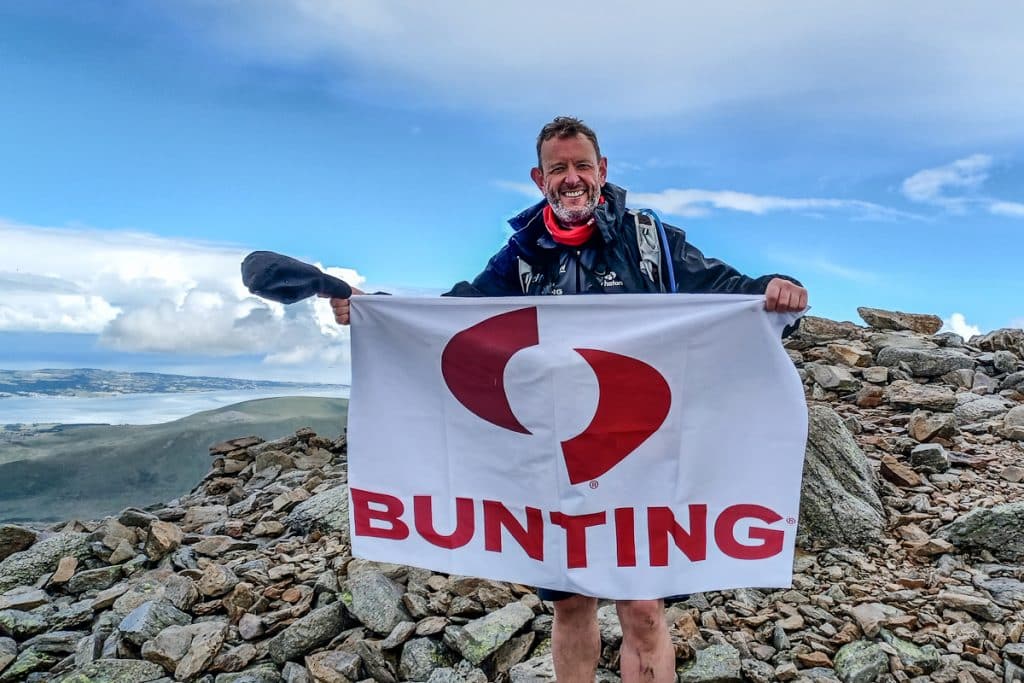 Paul on top of the 2nd mountain - Carnedd Dafydd