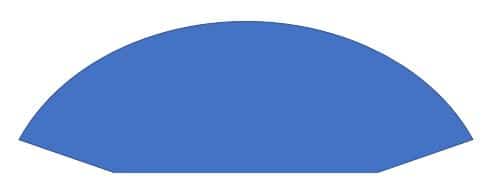 Flat Bottom Arc Magnet Shape
