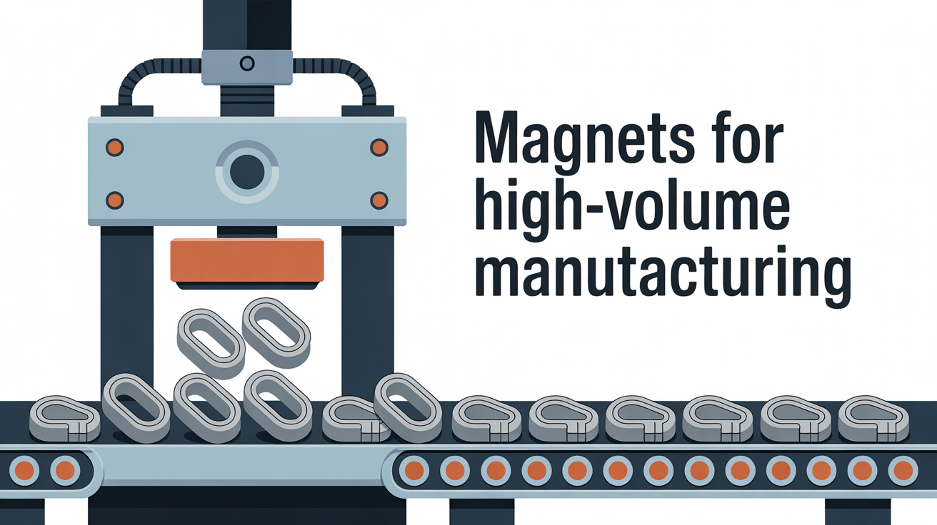 Volume Control Magnet Advantages of Compression Bonded Magnets for High-Volume Manufacturing